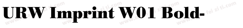 URW Imprint W01 Bold字体转换